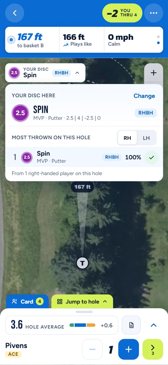 The discs other players throw on this hole